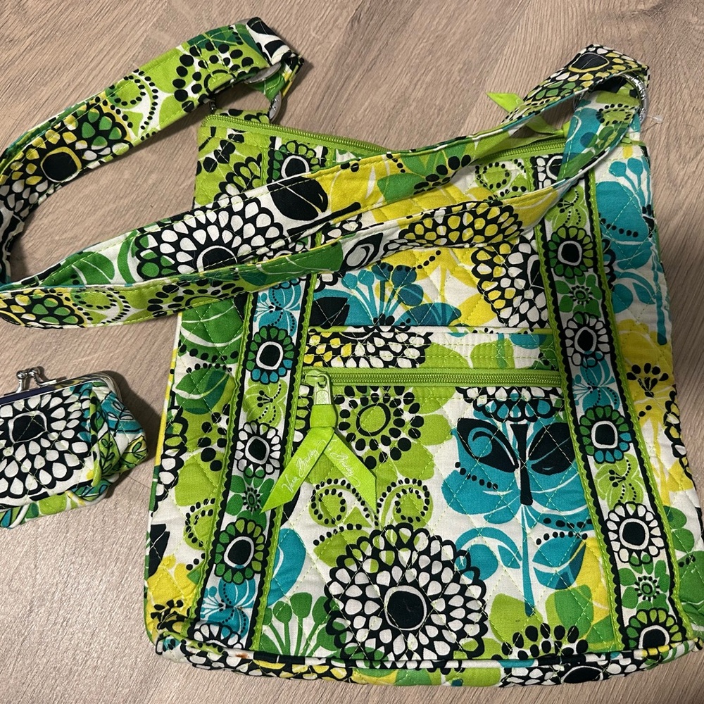 Vera Bradley Lime’s Up Hipster Crossbody Bag & Coin Purse